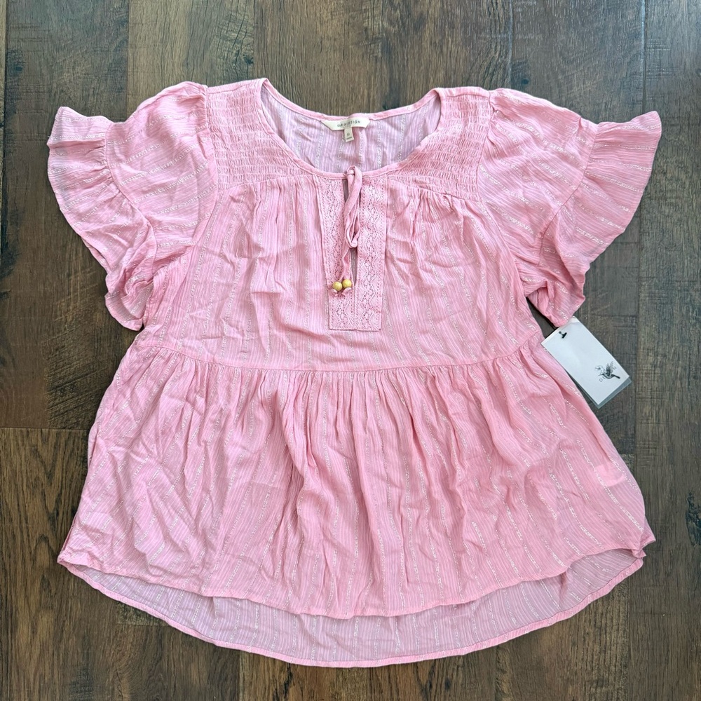 CULT OF DESIGN boho top, size M, NWT